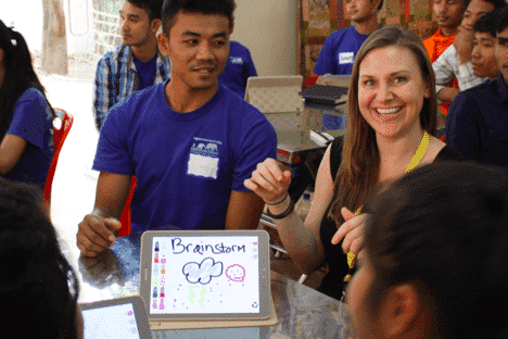 Extending Digital Literacy and English Skills Through New Technology in Cambodia