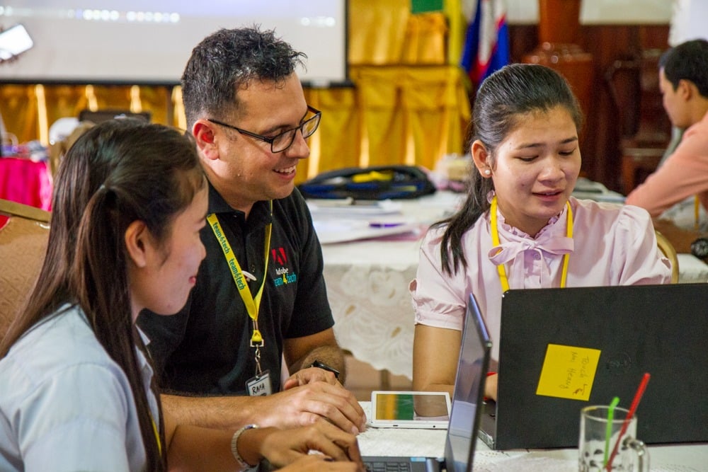 Skilled Volunteer Programs bring Adobe staff to Cambodia to support educational programs through their corporate social impact programs.