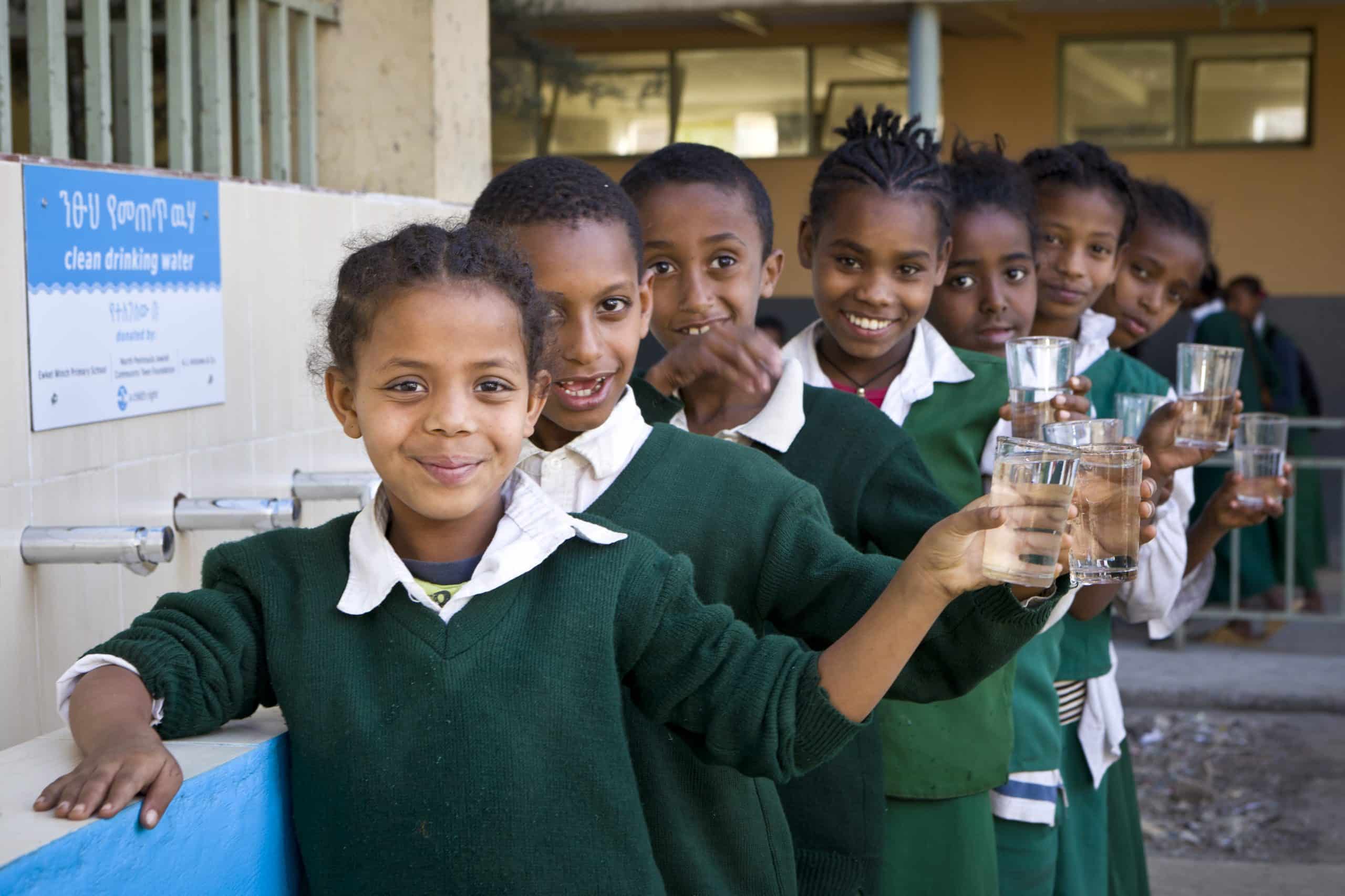 Improving water stations in schools in Ethiopia