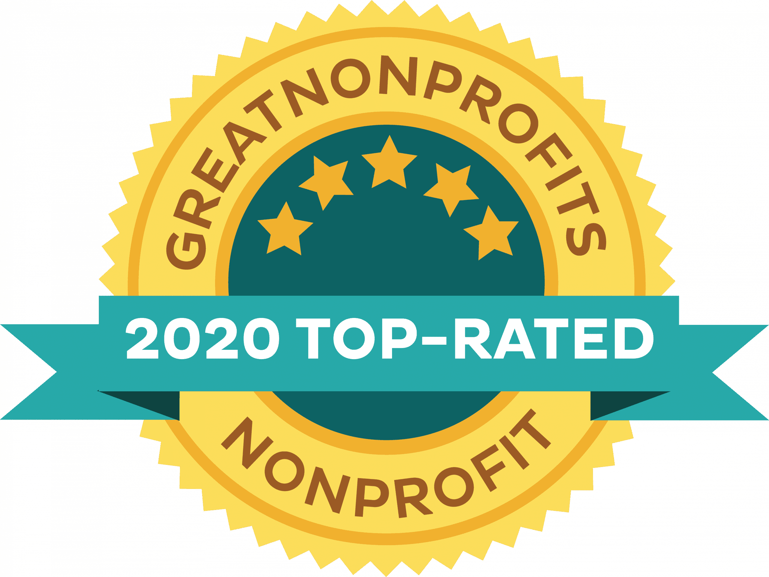 Greatnonprofits 2020 top-rated badge