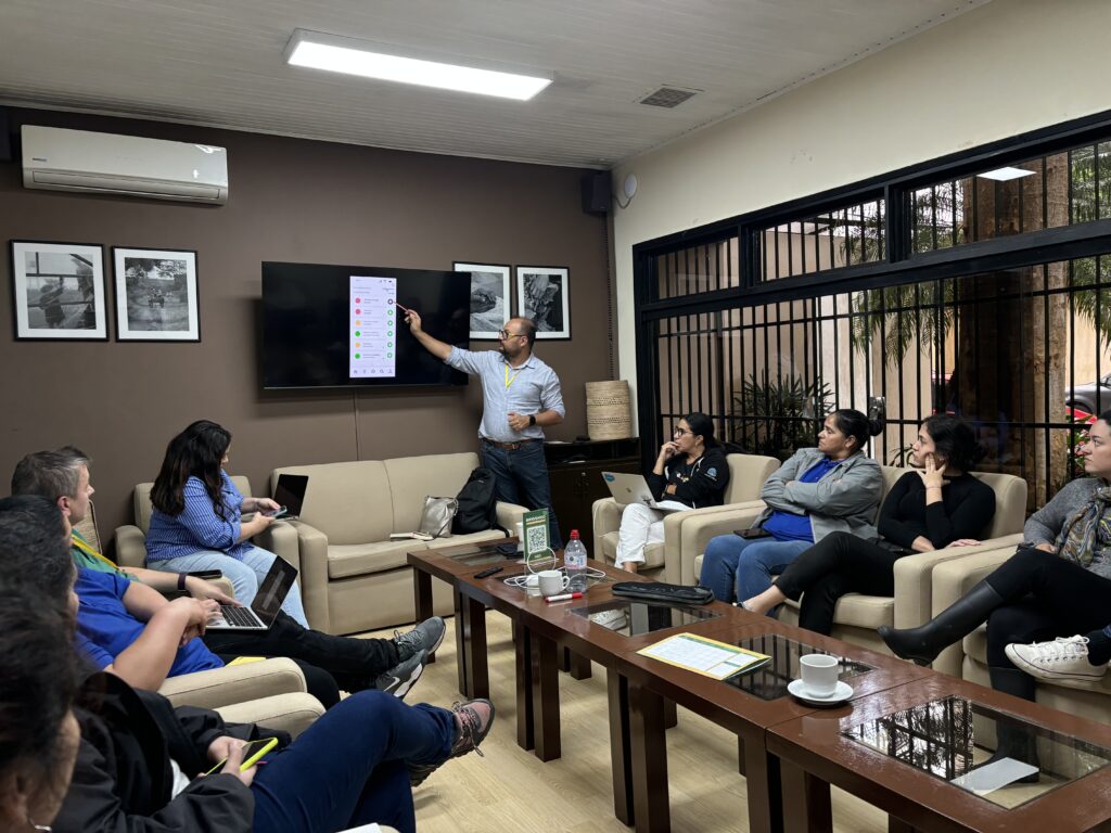 Team4Tech's skilled volunteering project brought together employee volunteers from Salesforce and NGO staff on-site in Paraguay to collaborate on design of a new app to reach more families in the community